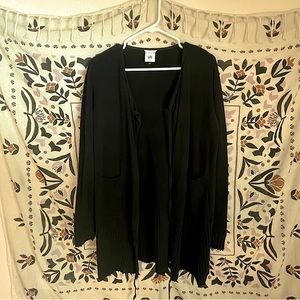 CABI Black Tie Front Offhand Cardigan STYLE: 5827 SIZE: Small